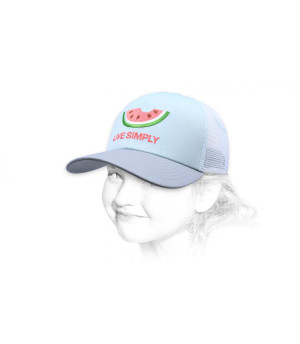 trucker enfant Patagonia pastèqu Kids Live Simply Melon atoll blue